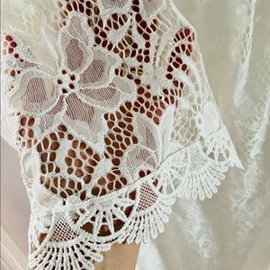 Gorgeous lace (fully lined bodice) to knee dress. Size L. Worn 1 X for 2 hours.